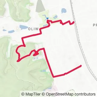 Preview of the route on the map