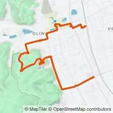 Preview of the route on the map