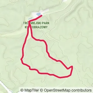 Preview of the route on the map