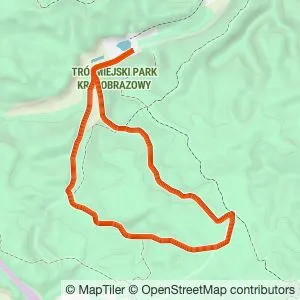 Preview of the route on the map