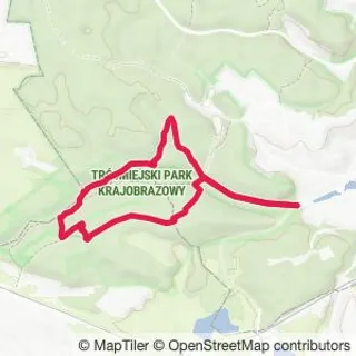 Preview of the route on the map