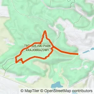 Preview of the route on the map