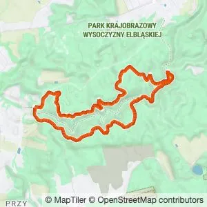 Preview of the route on the map