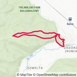 Preview of the route on the map