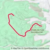 Preview of the route on the map