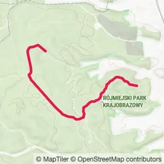 Preview of the route on the map