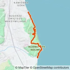 Preview of the route on the map