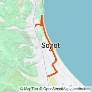 Preview of the route on the map